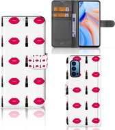 Telefoonhoesje OPPO Reno 4 Pro 5G Beschermhoes Lipstick Kiss