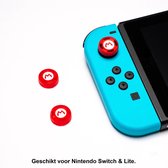 Gadgetpoint | Nintendo switch & Lite | Gaming Thumbsticks | Thumb Grips | Thumb Sticks | 1 Set = 2 Thumbgrips | Mario | Rood