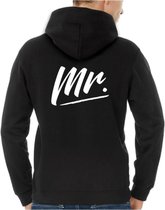 Mr & Mrs Hoodie Sweater (Mr - Maat XL) | Koppel Cadeau | Valentijn Cadeautje voor hem & haar