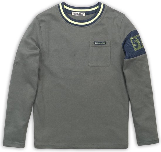 DJ Dutch - Longsleeve - Army Green - Mannen - Maat 128