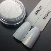 Nailart Sugar - Nagel glitter - Korneliya Nailart Decor Zand 151 Clear Holografic Goud en Rose