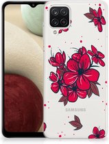 Foto hoesje Samsung Galaxy A12 Telefoon Hoesje Blossom Red
