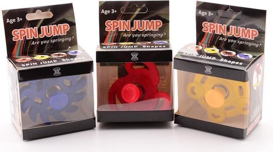 Springing Flip Spinner rubber uni assorti kleur