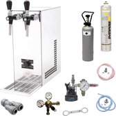 Tapsysteem, Biertap, PYGMY 2-kraans van roestvrij staal, 20 liter/u