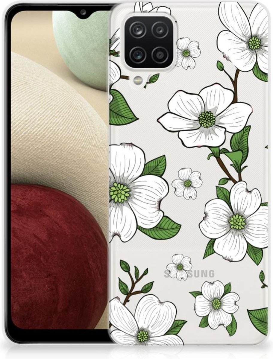 Samsung Galaxy A12 TPU Case Dogwood Flowers