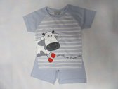 Wiplala  - Zomer pyjama - Jongen - Blauw - Koe -  6 jaar   116