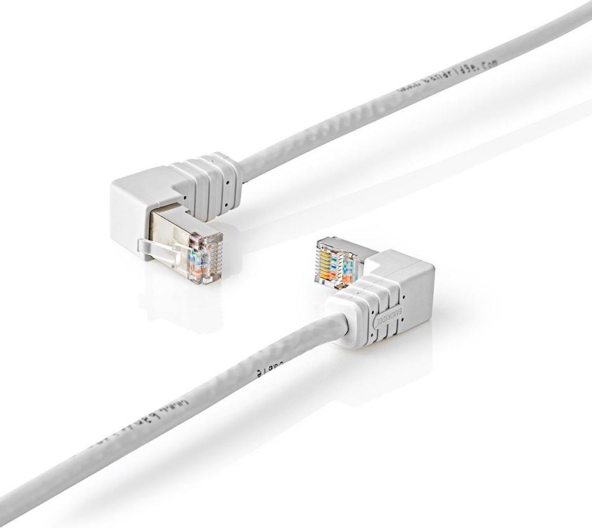 Bandridge - Bandridge BCL8205 Cat6 F/utp-netwerkkabel Rj45 Male - Rj45 Male Haaks 5,00 M Wit