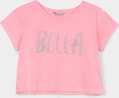 Tiffosi, T-Shirt cropped pink "Bella" maat 140