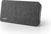 Nedis Fabric Bluetooth® Speaker | 15 W | 4 uur speeltijd |Digitale Klok | Anthraciet / Zwart