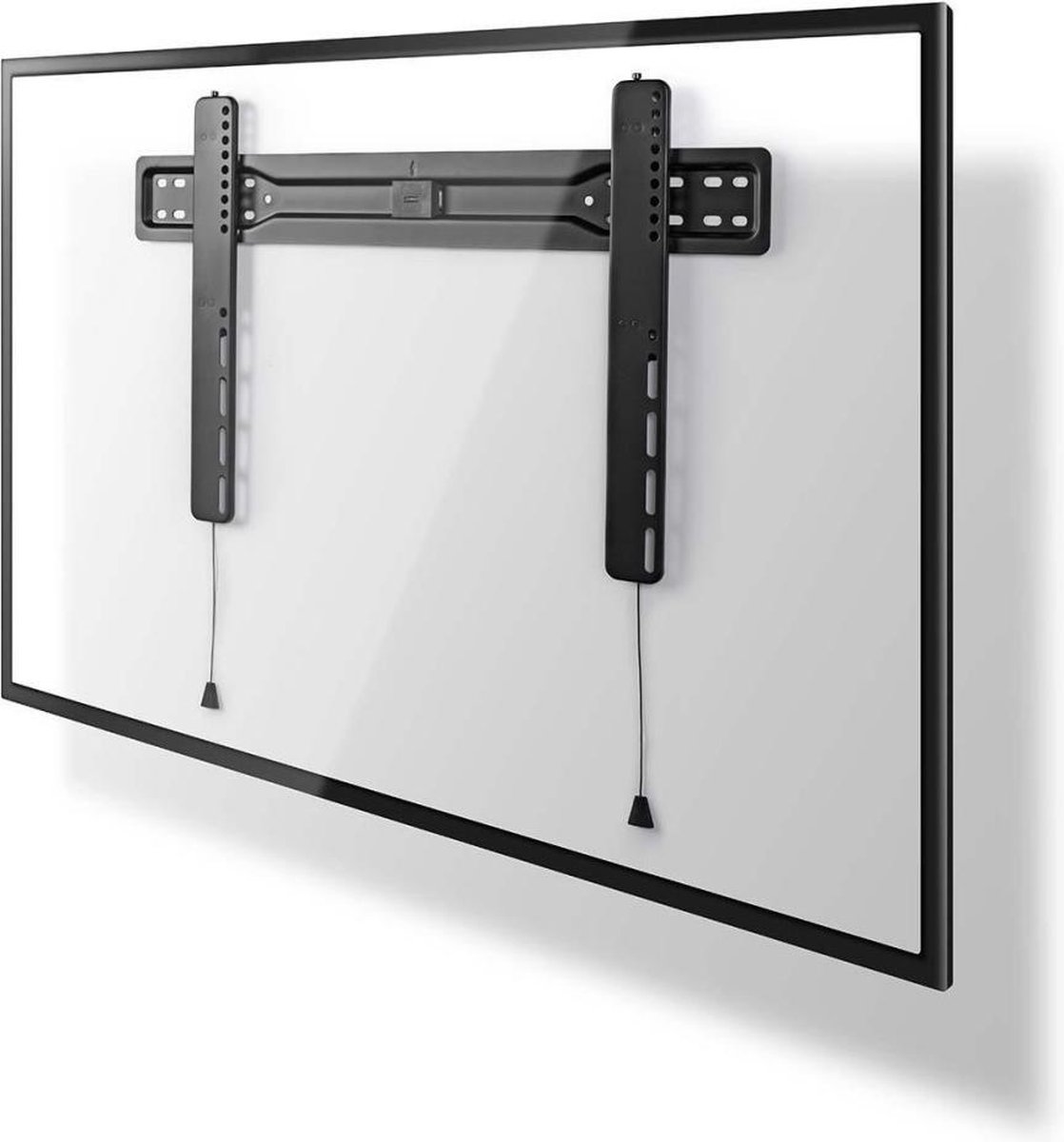 Nedis Vaste TV-Muurbeugel - 37-70 " - Maximaal schermgewicht: 35 kg - Minimale muurafstand: 18 mm - Staal - Zwart