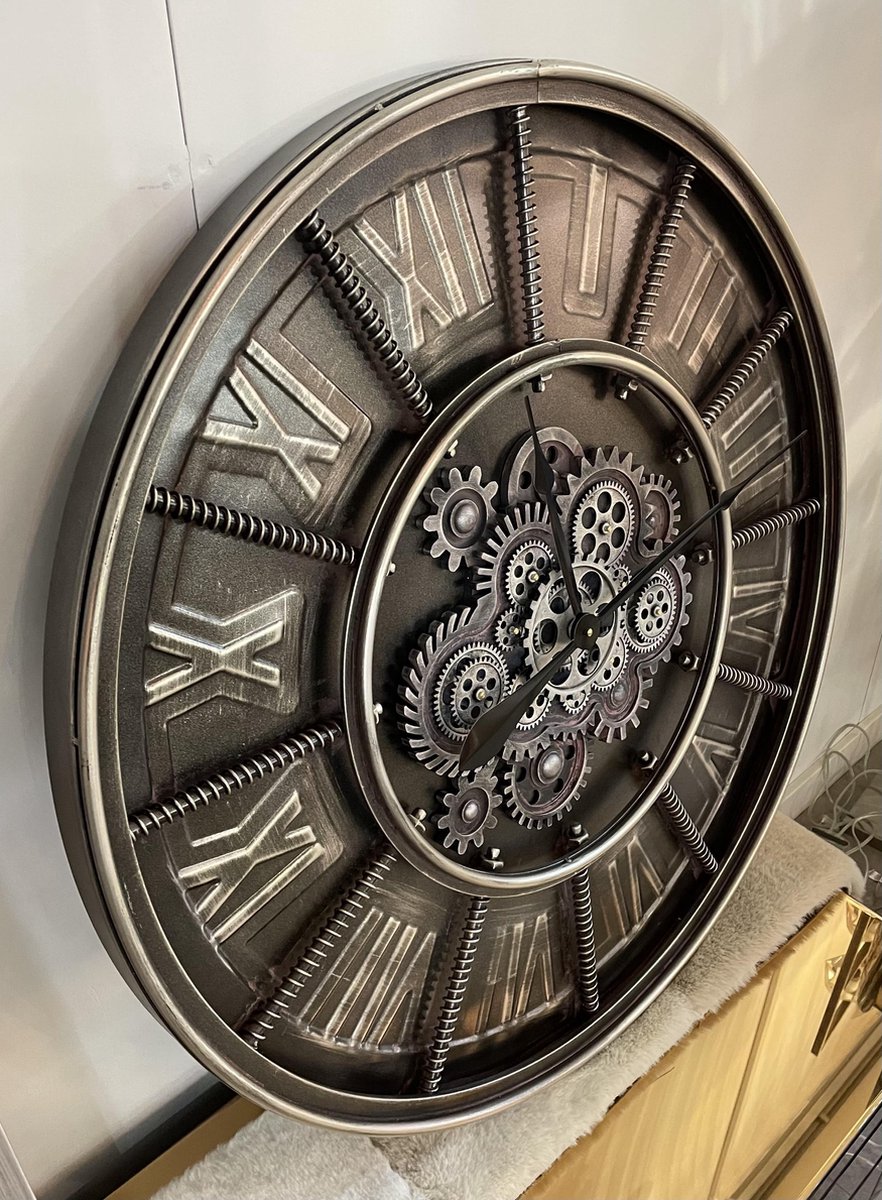 horloge murale Engrenage à engrenages rotatifs 80cm | bol