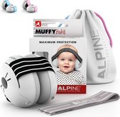 Alpine Muffy Baby Gehoorbescherming Verstelbaar SNR 23 dB Zwart