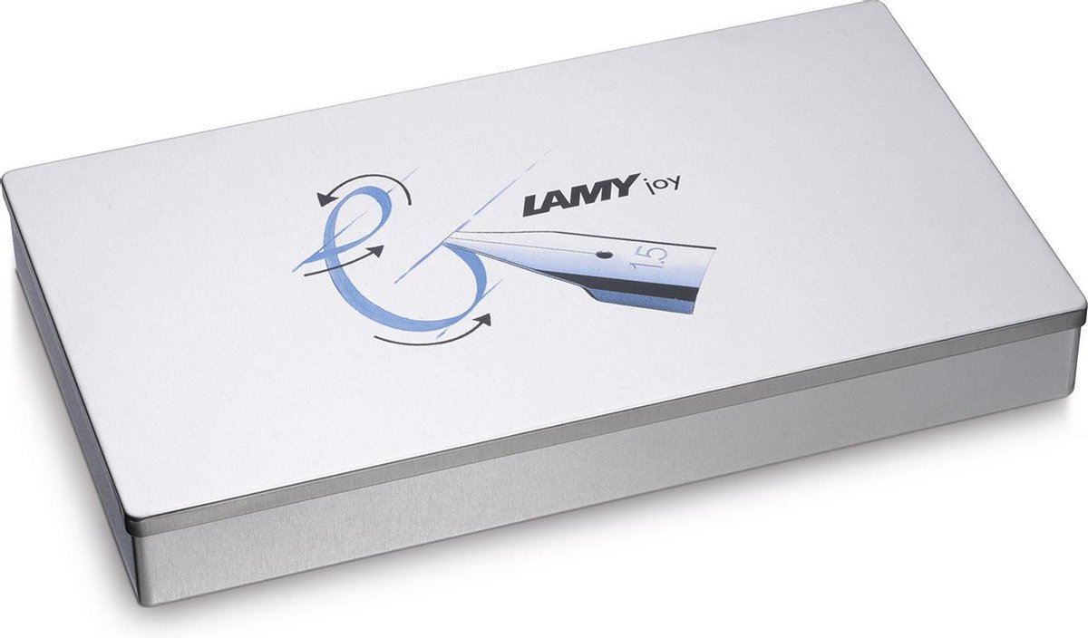 LAMY Joy Black Kalligrafie Vulpen Set – Mooischrijfpennen met 3 verschillende nibs (1,1/1,5/1,9 mm) – Vulpen met bandzugpenpunt en ergonomisch handvat – inclusief 5 Tintenpatronen T 10 blauw — afbeelding 3