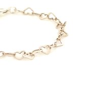Tavirozsa Kinder armbandje meisje - Hartjes ketting – 17cm -  Moeder dochter sieraden