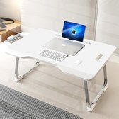 Greenure multifunctionele laptoptafel – laptops tot 17 inch – ergonomisch – voor op bed of bank - wit
