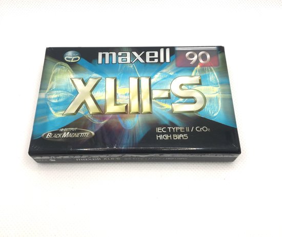 Audio Cassette Tape Maxell XLII-S 90 / Uiterst geschikt voor alle opnamedoeleinden / Sealed Blanco Cassettebandje / Cassettedeck / Walkman / Maxell cassettebandje.