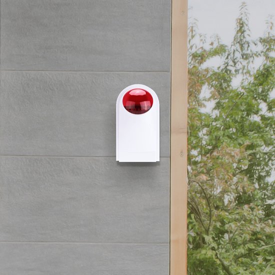 Extra sirene - Smart Home Beveiliging - Buiten Sirene - 110DB - Werkt met app - Alleen voor Smart Home Beveiliging - Smart Home Beveiliging