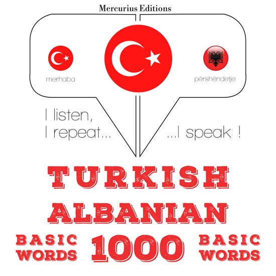 Türkçe - Arnavutça: 1000 temel kelime - cover