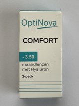 OptiNova Comfort Maandlenzen - 3.50 met Hyaluron, 2-pack