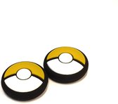 Gadgetpoint | Nintendo Switch & Lite | Gaming Thumbsticks | 1 Set = 2 Thumbgrips | Pokemon Pokeballs | Geel
