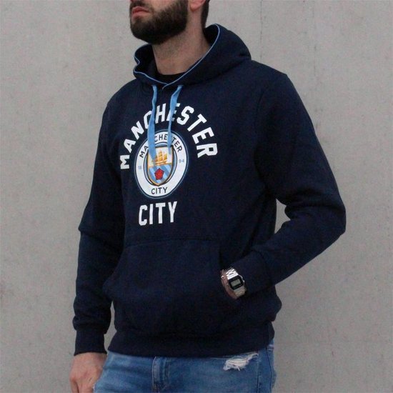 Sweat à capuche Manchester City - Adulte - Taille S - Bleu | bol.com