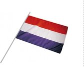 Nederlandse Vlag, 90 bij 150 cm , Holland, Versierartikel, Rood/ Wit/ Blauw, Geslaagd