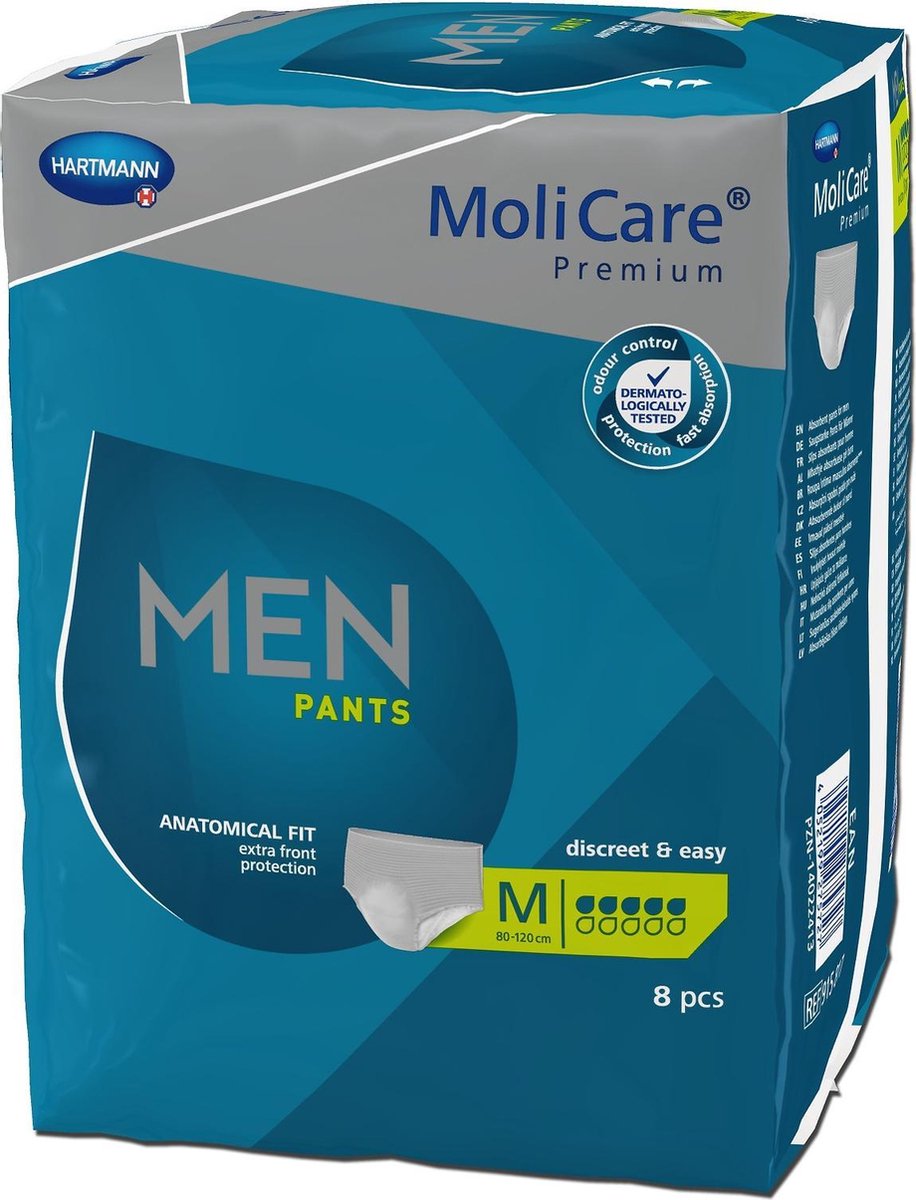 Goedkoopste Hartmann Molicare Premium Men Pants 5 druppels Medium - 1 pak van 8 stuks