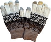 Hoogwaardige Dames Handschoenen | Touchscreen / Touchtip - One Size - Wit