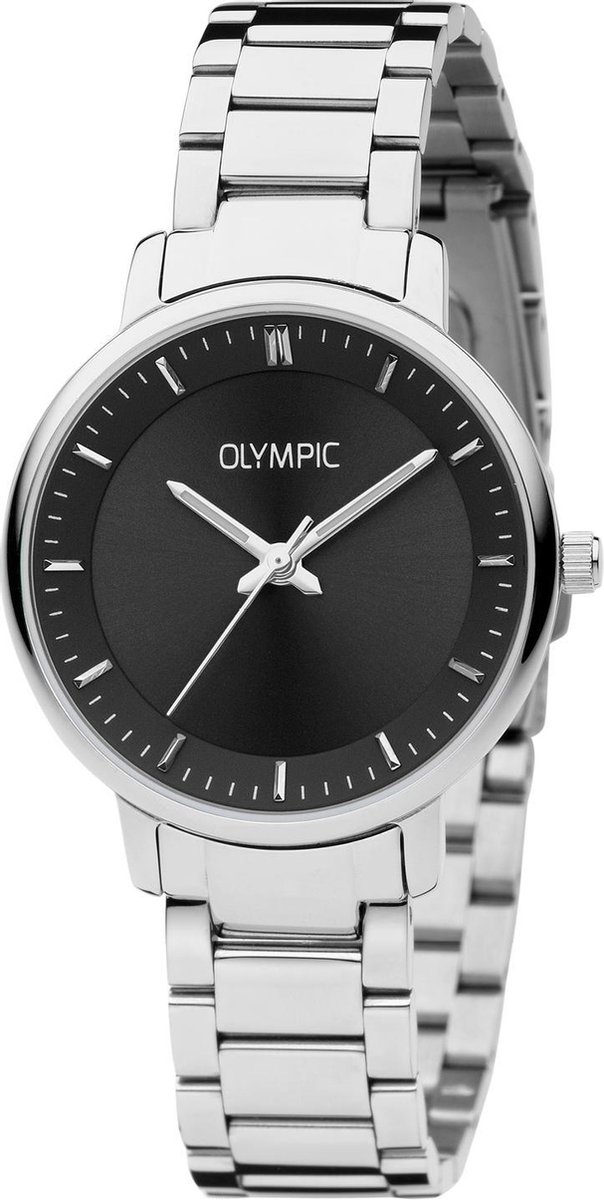 Olympic OL21DSS001 Verona Horloge - Staal - Zilverkleurig - 32mm