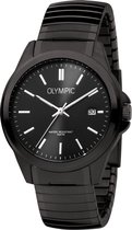Olympic OL72HZZ001 Phoenix Horloge - Staal - Zwart - 38mm