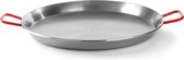 Veluw Paëllapan - Plaatstaal - 2 Grepen - Ø46 x (H)4cm