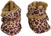 Baby pantoffel panter - Bruin - Maat 20 / 21