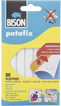 Bison Patafix - Herbruikbare Kleefpads - Wit - 80 stuks