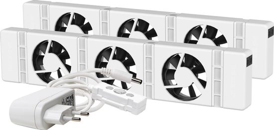 SpeedComfort Radiator Ventilator Duo set – Universeel - Geschikt voor standaard, smalle en enkelplaats radiatoren en convectoren – Magnetisch