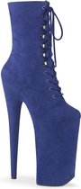 Pleaser Plateau Laarzen, Paaldans schoenen -36 Shoes- BEYOND-1020FS Paaldans schoenen Blauw