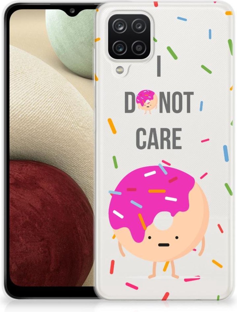 Samsung Galaxy A12 Siliconen Case Donut Roze