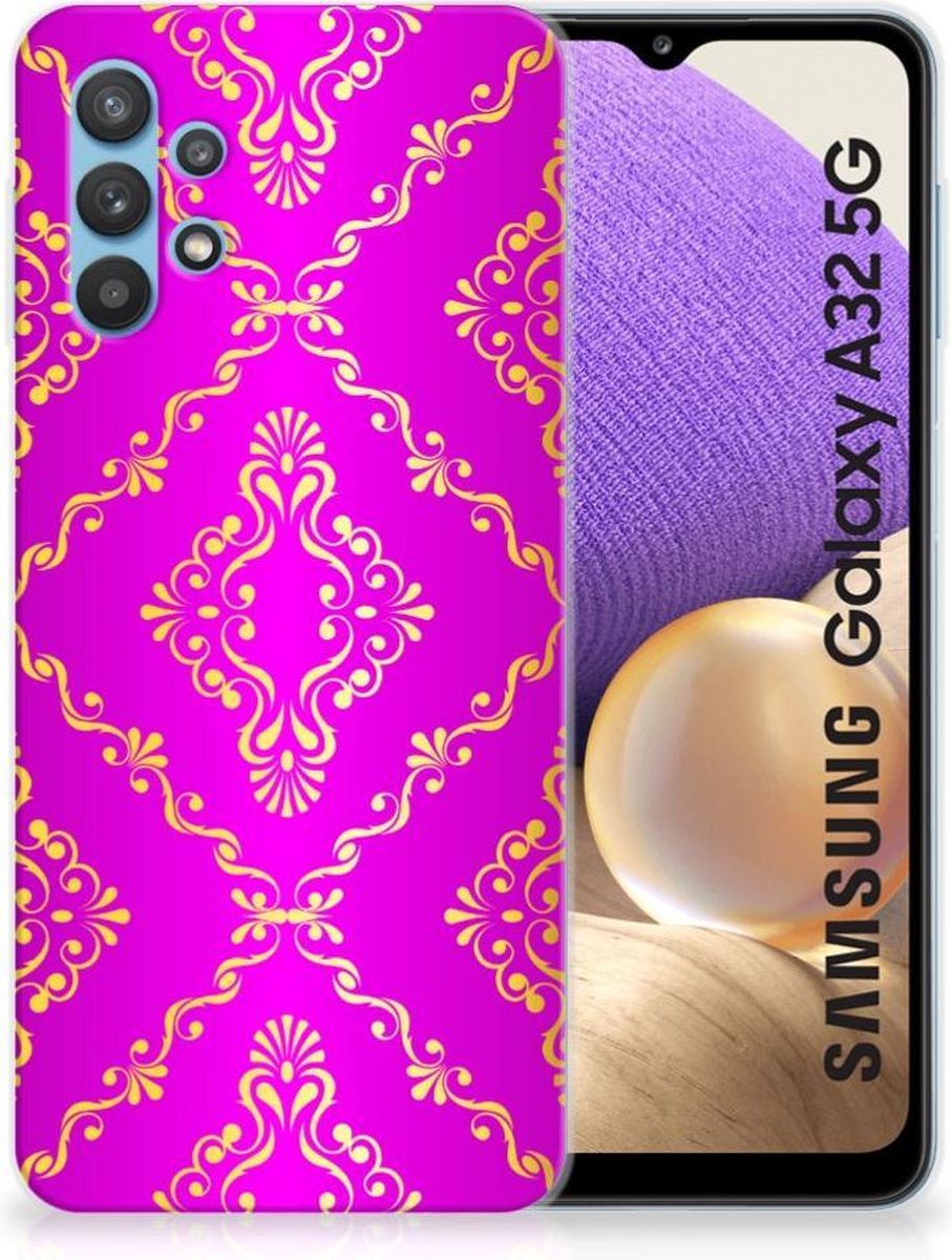 Siliconen Hoesje Samsung Galaxy A32 5G Barok Roze