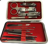 KUCH - Professionele Manicure set & Pedicure set Inclusief Luxe Opbergetui - 13 DELIG - Manicureset - Pedicureset - Nagelschaar - Nagelschaartje - Voor Het Hele Gezin