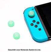 Thumb Grips | Thumb Sticks | Gaming Thumbsticks | Geschikt voor Nintendo Switch & Lite | 1 Set = 2 Thumbgrips |  Blaadjes | Groen