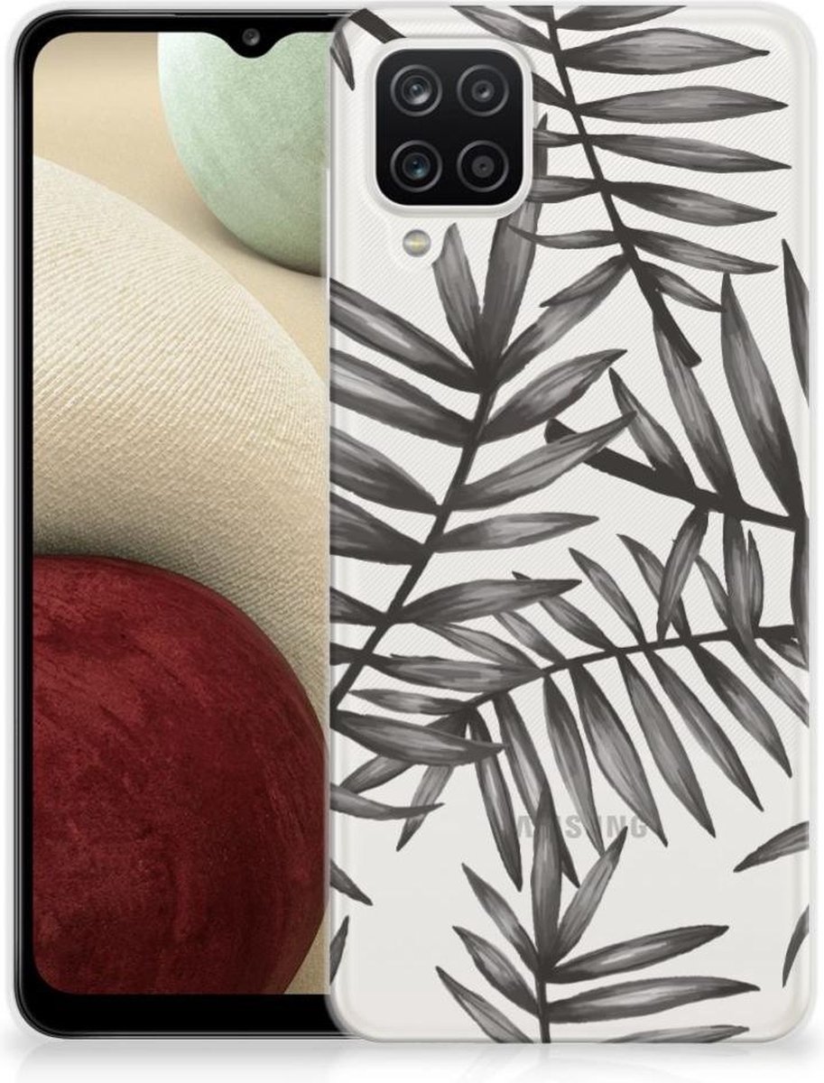 Samsung Galaxy A12 TPU Case Leaves Grey