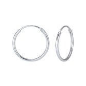 Zilver 16mm oorringen | oorbellen dames zilver | Ear hoops | zilverana | Sterling 925 Silver