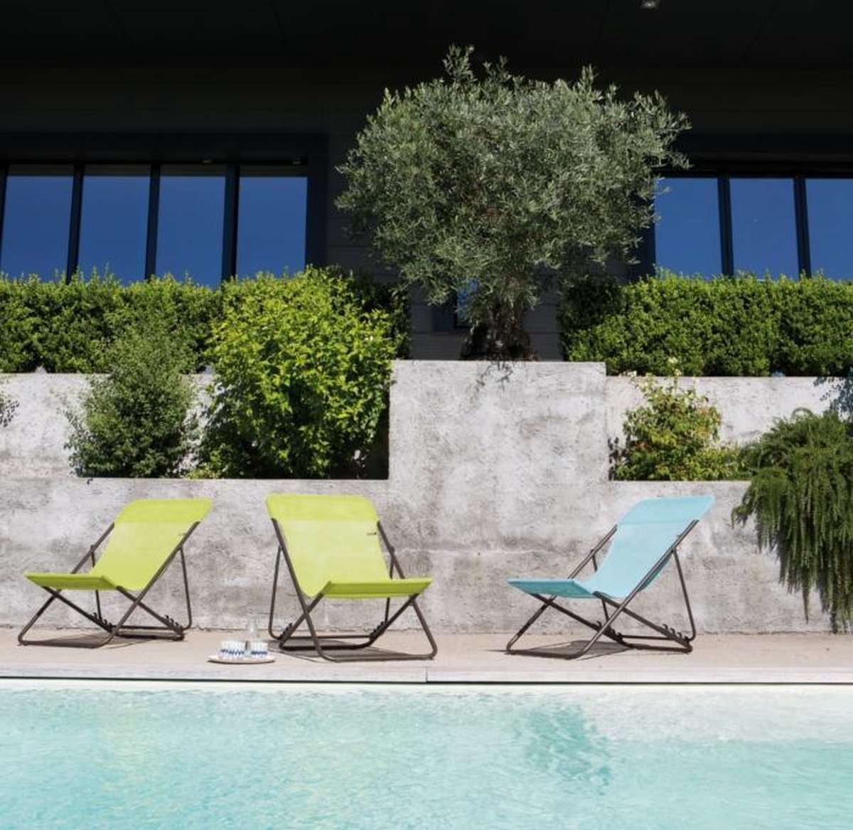 Lafuma Maxi Transat - Chaise de plage - Réglable - Pliable