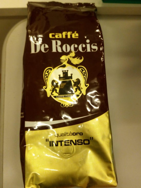De Roccis Koffie bonen intenso 1 Kilogram Zak De Roccis Koffie bonen intenso 1 Kilogram Zak