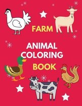 Farm animal coloring book