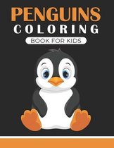 Penguins coloring book for kids