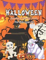 Halloween Coloring Activity Book for Kids 4-8