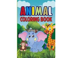 Activity Book for Children's ( Coloring Book, Word Search, Crosswords and Bedtime Stories Whit Moral- Animal Coloring Book