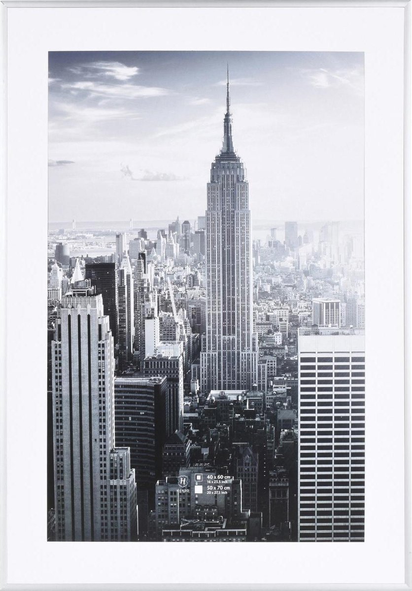 Henzo Fotolijst - Henzo - Manhattan - Fotomaat 50x70 cm - Zilver