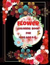 Flower Coloring Book For Kids Age 4-8