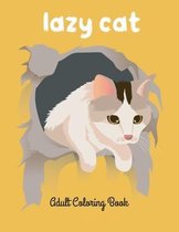Lazy cat adult coloring book